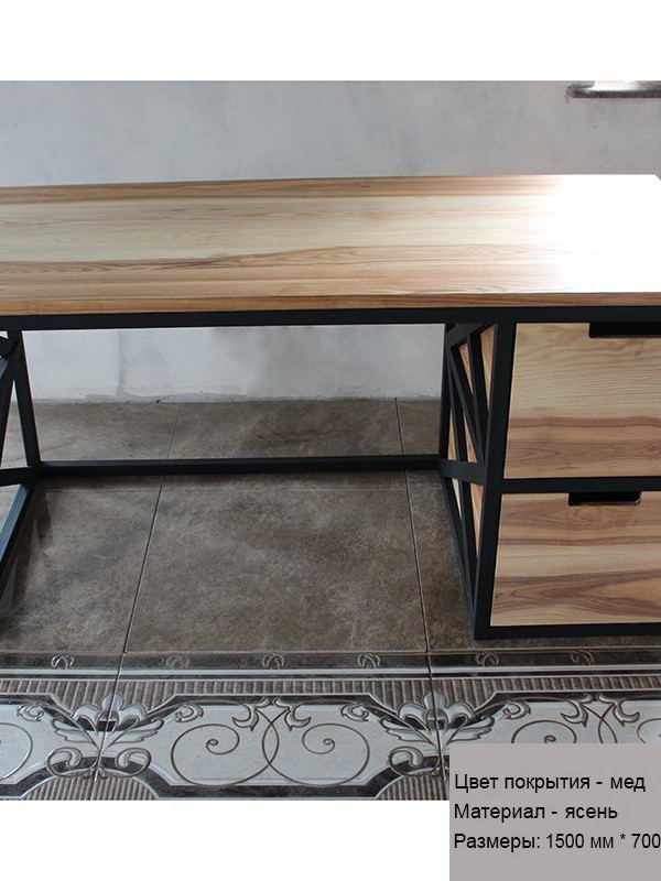 Стол письменный в стиле лофт GES-68